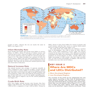 Where Are MDCs and LDCs Distributed?