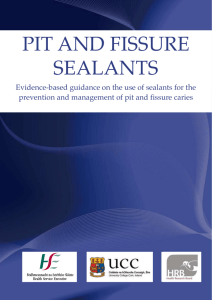 pit and fissure sealants - University College Cork