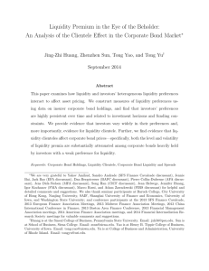 Liquidity Premium in the Eye of the Beholder: An Analysis of the