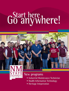 2014-2015 NMSU Carlsbad Catalog - New Mexico State University