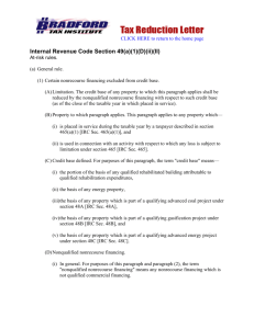 Internal Revenue Code Section 49(a)