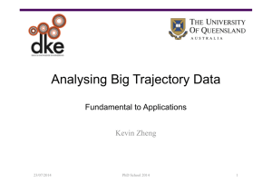 Analysing Big Trajectory Data