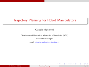 Trajectory Planning for Robot Manipulators - LAR-DEIS