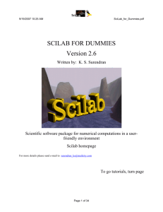 Scilab for Dummies