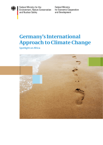 Germany's International Approach to Climate Change (PDF 2.5 MB