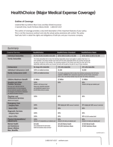 Healthchoice (Major Medical Expense coverage)