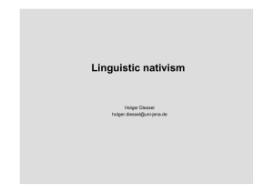 5. Linguistic nativism