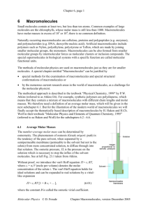 6 Macromolecules