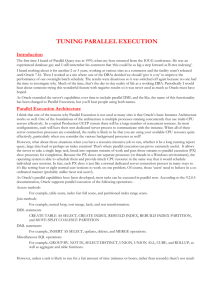 tuning parallel execution