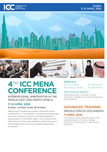 4th icc mena conference