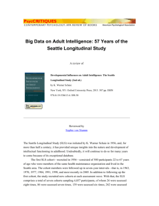 57 Years of the Seattle Longitudinal Study