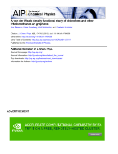 A van der Waals density functional study of chloroform and