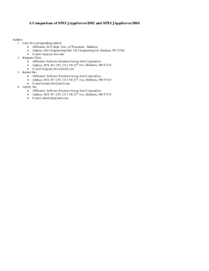 A Comparison of SPECjAppServer2002 and