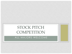 Stock Pitch Competition