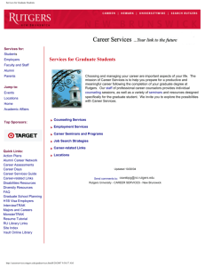 Career Services - Rutgers University