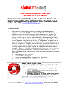 Florida Real Estate Exam Applicants 100
