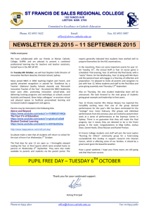 newsletter 29.2015 – 11 september 2015 pupil free day – tuesday 6