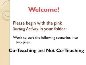Co-teaching and Collaboration - InclusiveEd