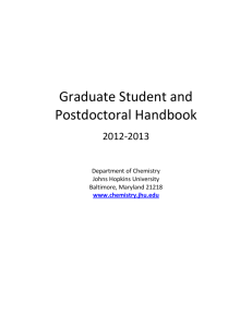 Graduate Student and Postdoctoral Handbook