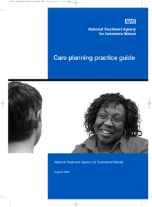 Care planning practice guide - National Treatment Agency for