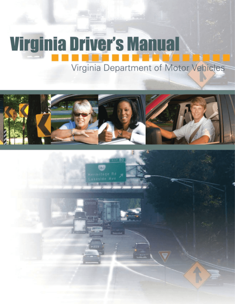 Driver's Manual Virginia Department of Motor Vehicles