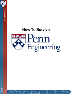 How To Survive - University of Pennsylvania
