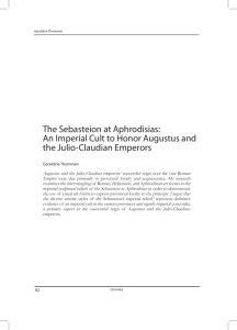 The Sebasteion at Aphrodisias: An Imperial Cult to Honor