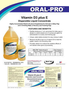 ORAL-PRO™ Vitamin D3 Plus E