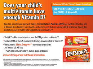 Does your child's multivitamin have enough Vitamin D?