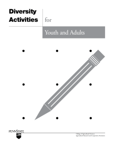 Diversity Activities for Youth and Adults (from Penn State University)