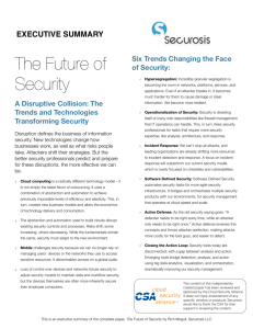 The Future of Security - Cloud Security Alliance