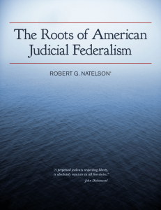 The Roots of American Judicial Federalism