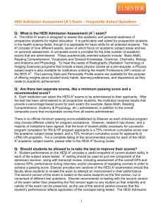 HESI Admission Assessment (A²) Exam – Frequently Asked Questions