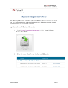 MyDesktop Logon Instructions