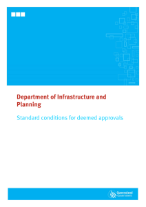 Standard conditions for deemed approvals