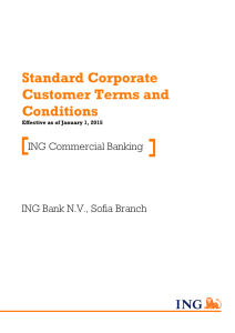 Standard Corporate Customer Terms and Conditions