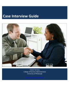 Case Interview Guide - Pitt Business