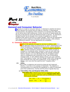 Demand and Consumer Behavior