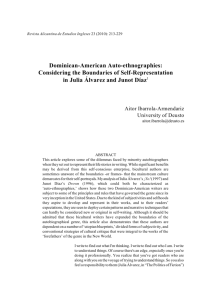 Dominican-American Auto-ethnographies: Considering the