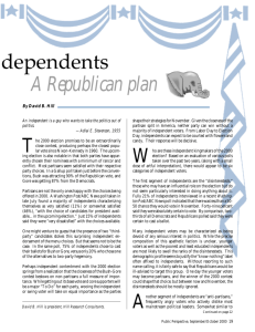 Courting Independents - A Republican Plan