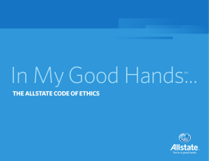 the allstate code of ethics - Investor Relations Solutions