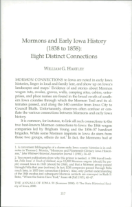 Mormons and Early Iowa History (1838 to 1858)