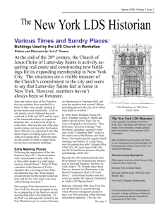 The New York LDS Historian