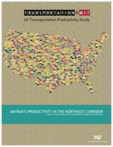 amtrak's productivity in the northeast corridor