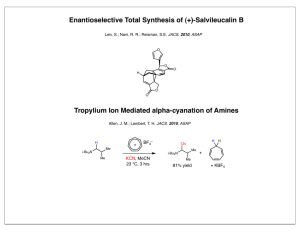 (+)-Salvileucalin B Tropylium Ion Mediated alpha