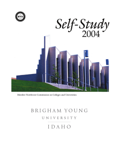 BYU-Idaho Self Study.. - Northwest Commission on Colleges and