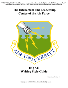 AU Writing & Style Guide