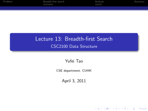 Lecture 13: Breadth-first Search