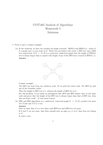 COT5405 Analysis of Algorithms Homework 3 Solutions