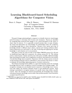 Learning Blackboard-based Scheduling Algorithms for Computer